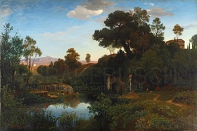 J.W. Schirmer, "Die Grotte der Egeria" , condition after treatment