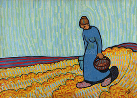 Wilhem Morgner "Blue Woman" 1911; Museum Wilhelm Morgner Soest